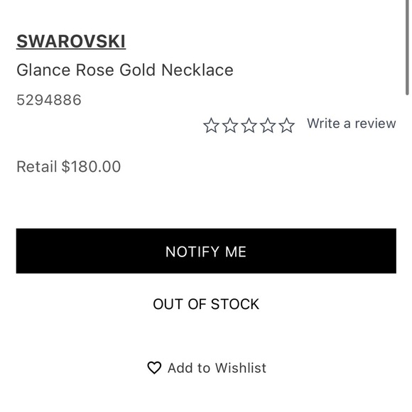 Swarovski Glance Rose Gold Necklace Sold Out - Picture 9 of 9